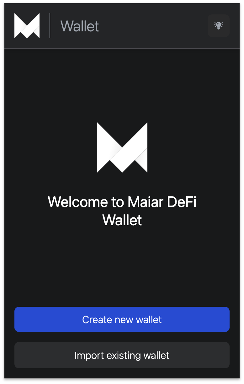 maiar-defi-example-welcome-page